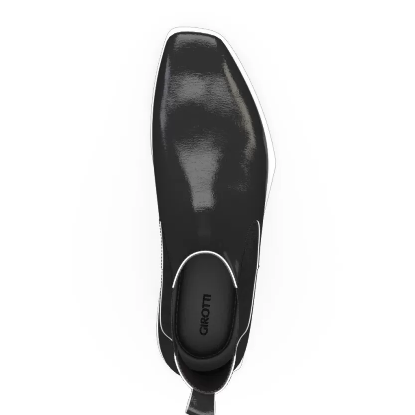 Men`s Square Toe Flat Ankle Boots 12224 2 Men`s Square Toe Flat Ankle Boots 12224 - Image 2