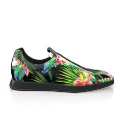 Men`s Square Toe Flat Sneakers 21390