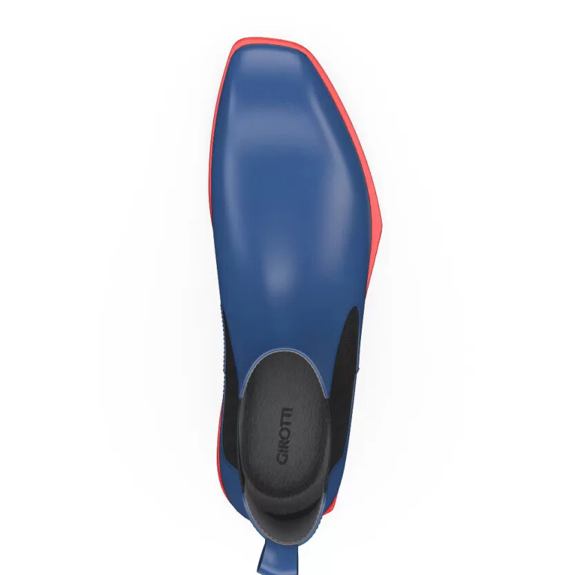 Men`s Square Toe Flat Ankle Boots 22578 2 Men`s Square Toe Flat Ankle Boots 22578 - Image 2