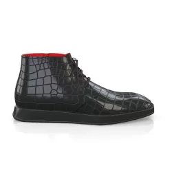 Men`s Square Toe Flat Ankle Boots 22584
