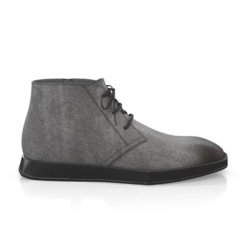 Men`s Square Toe Flat Ankle Boots 22586 1 Men`s Square Toe Flat Ankle Boots 22586
