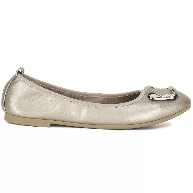 Bata Grey Ballerinas For Women 1 Bata Grey Ballerinas For Women
