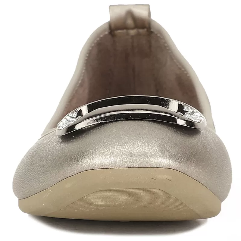 Bata Grey Ballerinas For Women 3 Bata Grey Ballerinas For Women - Image 3