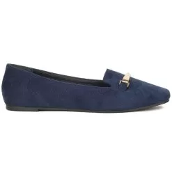 Bata Navy Moccasins For Women