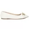 Bata White Ballerinas For Women