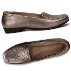 Bata Gunmetal Ballerina For Women -Shoes for me! 5512808 7