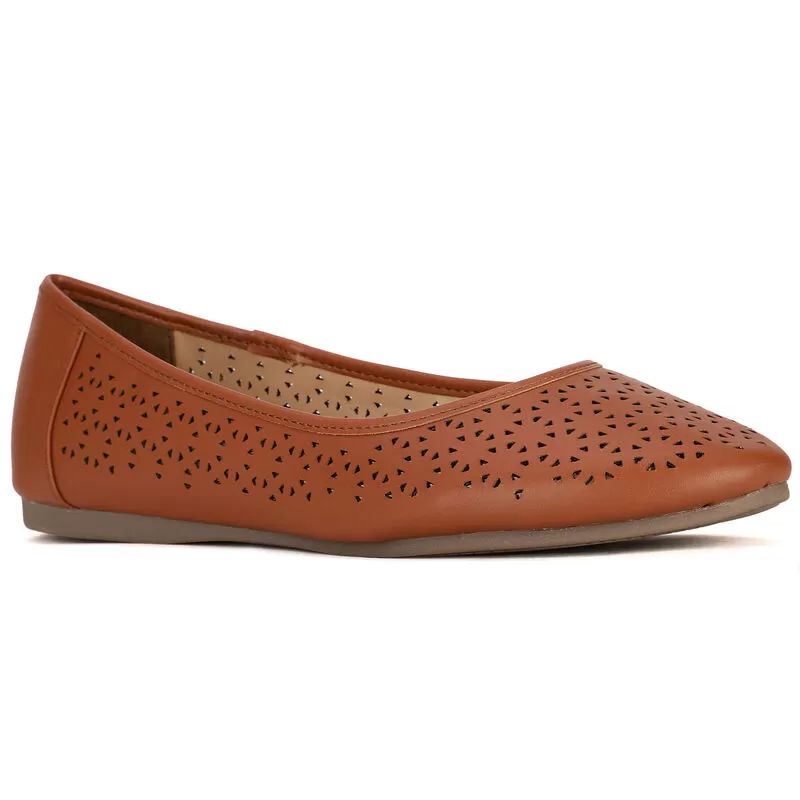 Bata Tan Ballerina For Women 2 Bata Tan Ballerina For Women - Image 2