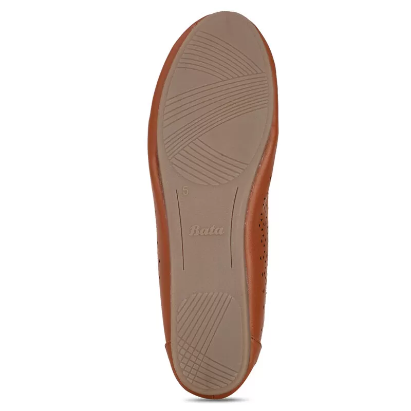 Bata Tan Ballerina For Women 6 Bata Tan Ballerina For Women - Image 6