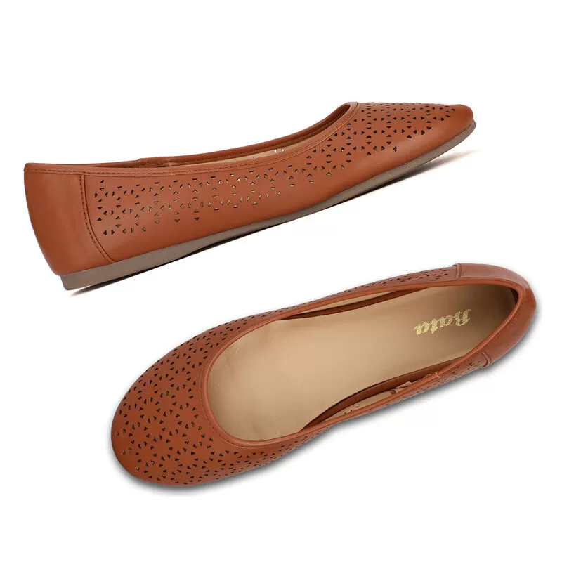 Bata Tan Ballerina For Women 7 Bata Tan Ballerina For Women - Image 7