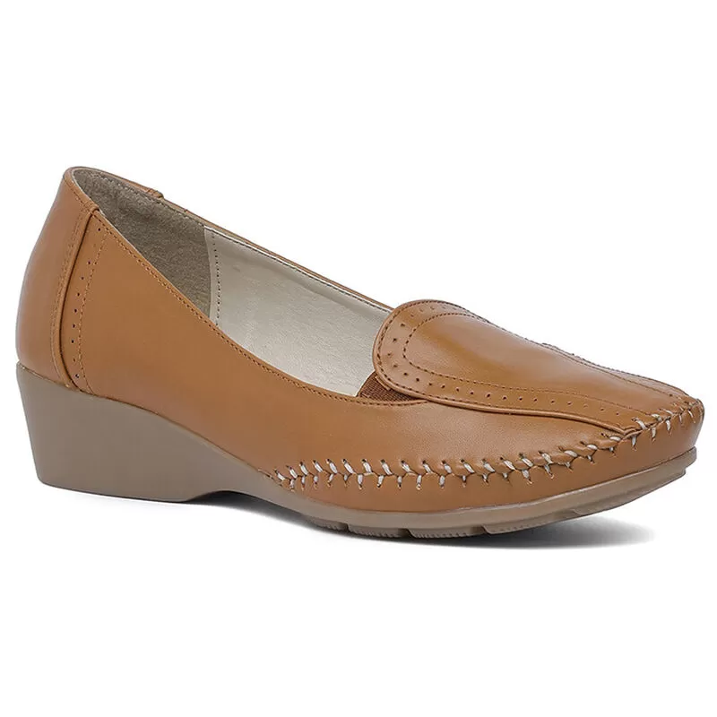 Bata Tan Loafer For Women 2 Bata Tan Loafer For Women - Image 2