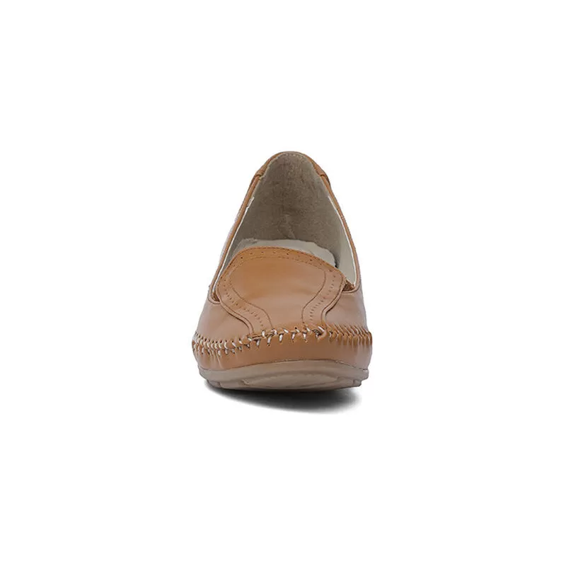 Bata Tan Loafer For Women 4 Bata Tan Loafer For Women - Image 4