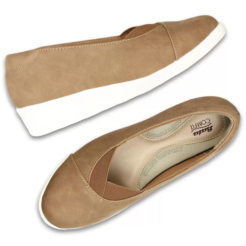 Bata Brown Ballerina For Women 7 Bata Brown Ballerina For Women - Image 7