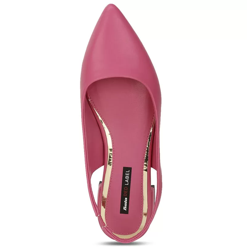 Bata Red Label Pink Ballerina For Women 5 Bata Red Label Pink Ballerina For Women - Image 5