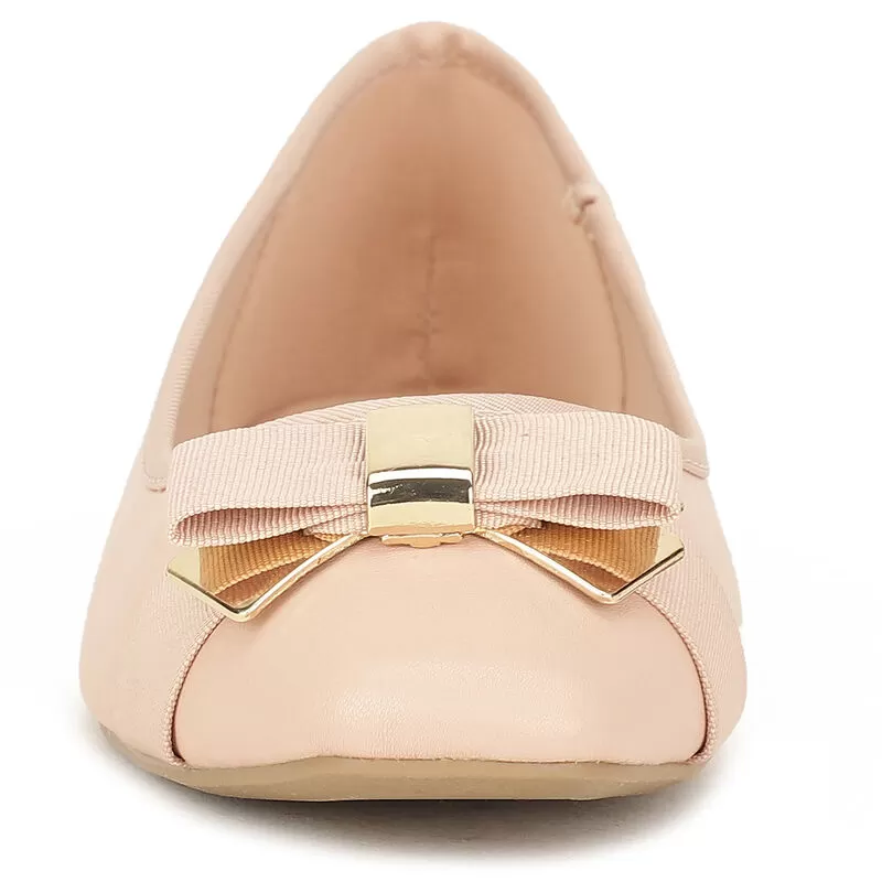 Bata Red Ballerina For Women 3 Bata Red Ballerina For Women - Image 3