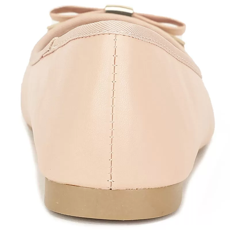 Bata Red Ballerina For Women 4 Bata Red Ballerina For Women - Image 4