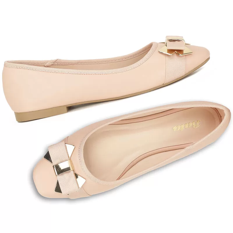 Bata Red Ballerina For Women 7 Bata Red Ballerina For Women - Image 7