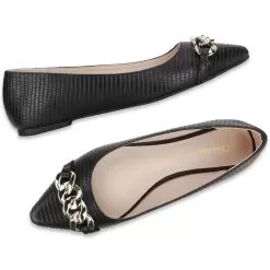 Bata Black Ballerina For Women -Shoes for me! 5516521 7