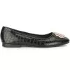 Bata Black Ballerinas For Women