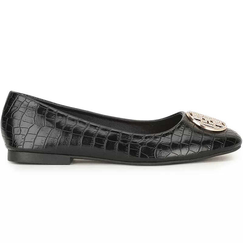 Bata Black Ballerinas For Women 1 Bata Black Ballerinas For Women