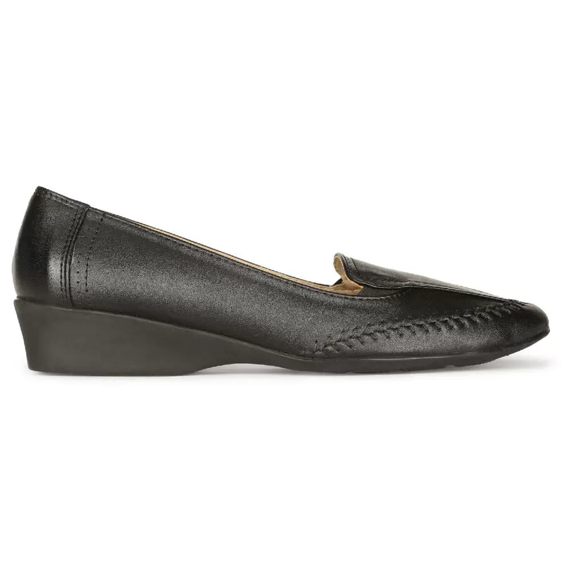 Bata Black Loafer For Women 1 Bata Black Loafer For Women