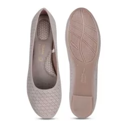 Bata Comfit Beige Ballerinas For Women -Shoes for me! 5518054 4