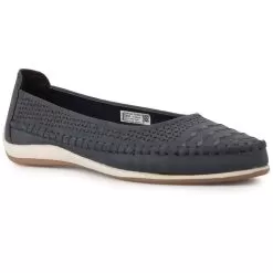 Bata Navy Ballerina For Women