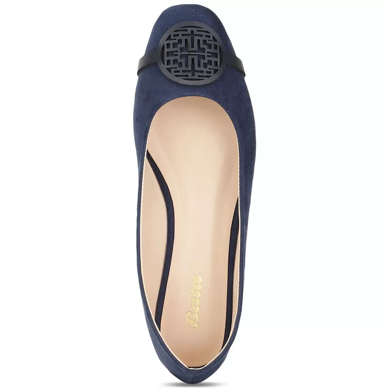Bata Navy Ballerinas For Women 5 Bata Navy Ballerinas For Women - Image 5