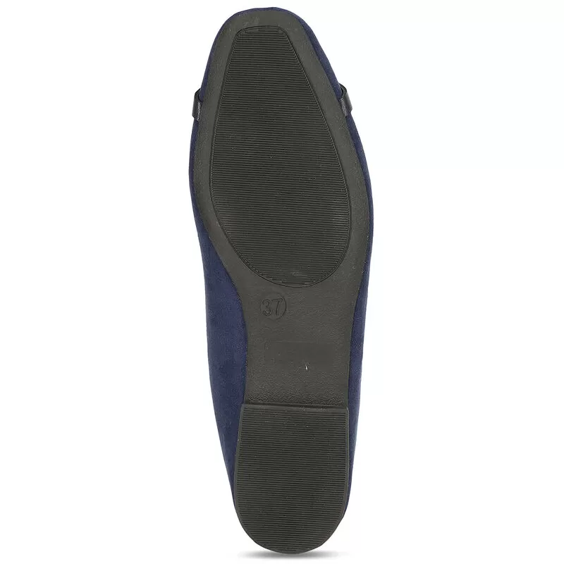 Bata Navy Ballerinas For Women 6 Bata Navy Ballerinas For Women - Image 6