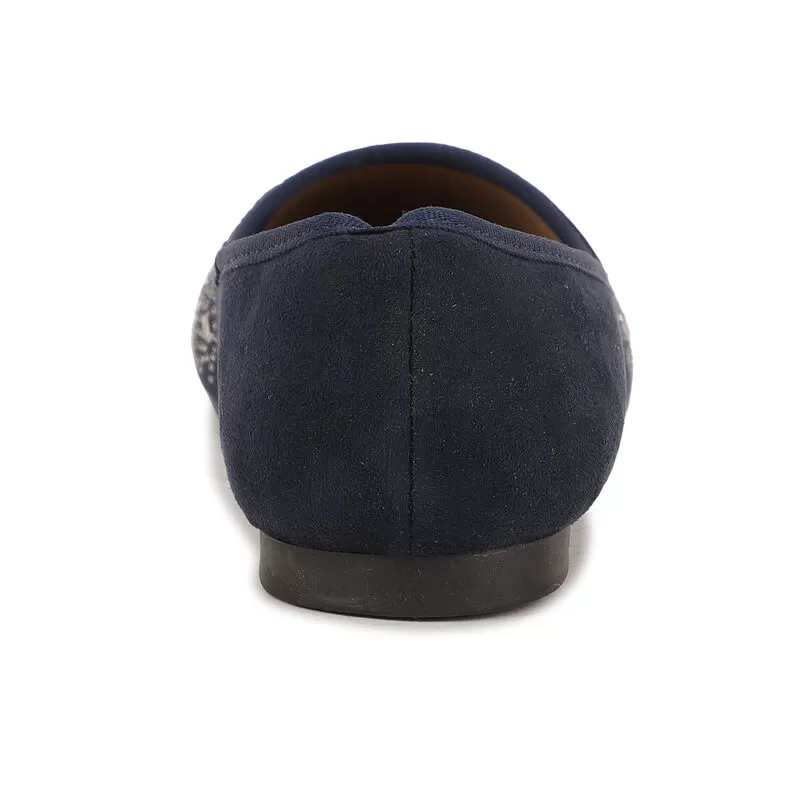 Bata Blue Ballerina For Women 4 Bata Blue Ballerina For Women - Image 4