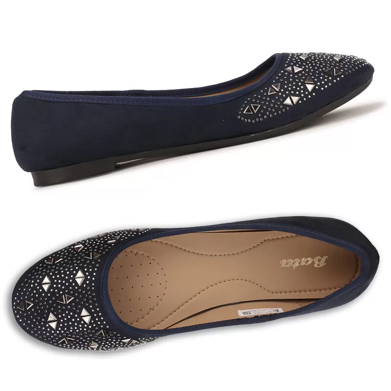 Bata Blue Ballerina For Women 7 Bata Blue Ballerina For Women - Image 7