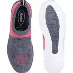 Bata Dark Grey Ballerinas For Women -Shoes for me! 5592812 4