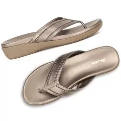 Bata Gunmetal Thong For Women -Shoes for me! 5712749 7