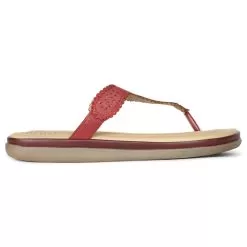 Bata Red Chappal For Women