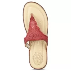Bata Red Chappal For Women -Shoes for me! 5715137 5