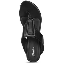 Bata Black Open Toe Flats For Women -Shoes for me! 5716345 5