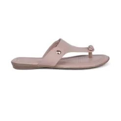 Bata Beige Thong For Women