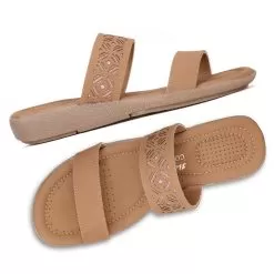 Bata Beige Chappal For Women -Shoes for me! 5718213 7