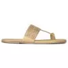Bata Yellow Beige Gold Flip-Flop For Women
