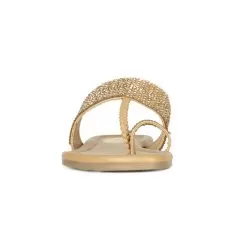Bata Yellow Beige Gold Flip-Flop For Women -Shoes for me! 5718423 3