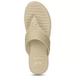 Scholl Yellow Beige Gold Thong For Women -Shoes for me! 5738395 5