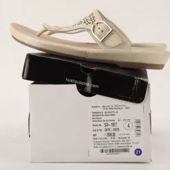 Hush Puppies White Chappal For Women -Shoes for me! 5741817 9