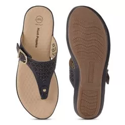 Hush Puppies Navy Thong For Women -Shoes for me! 5749817 5