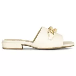 Naturalizer Silver White Mule For Women