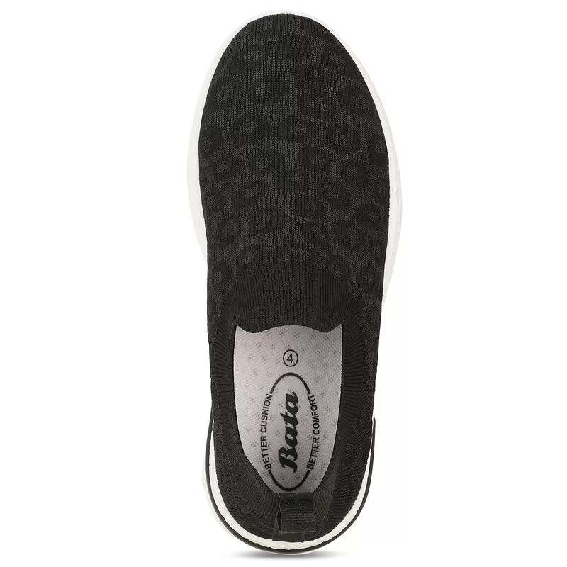 Bata Black Slipon For Women 5 Bata Black Slipon For Women - Image 5