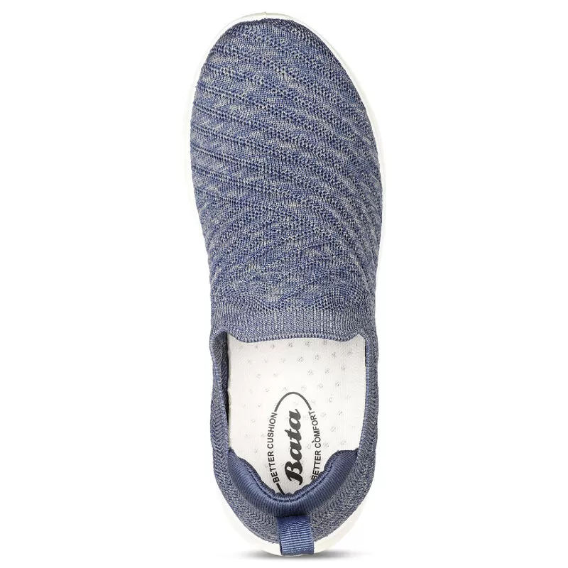 Bata Blue Slipon For Women 5 Bata Blue Slipon For Women - Image 5