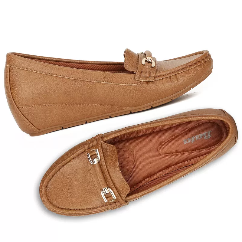 Bata Tan Moccasins For Women 7 Bata Tan Moccasins For Women - Image 7