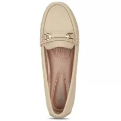 Bata Beige Moccasins For Women -Shoes for me! 6518699 5