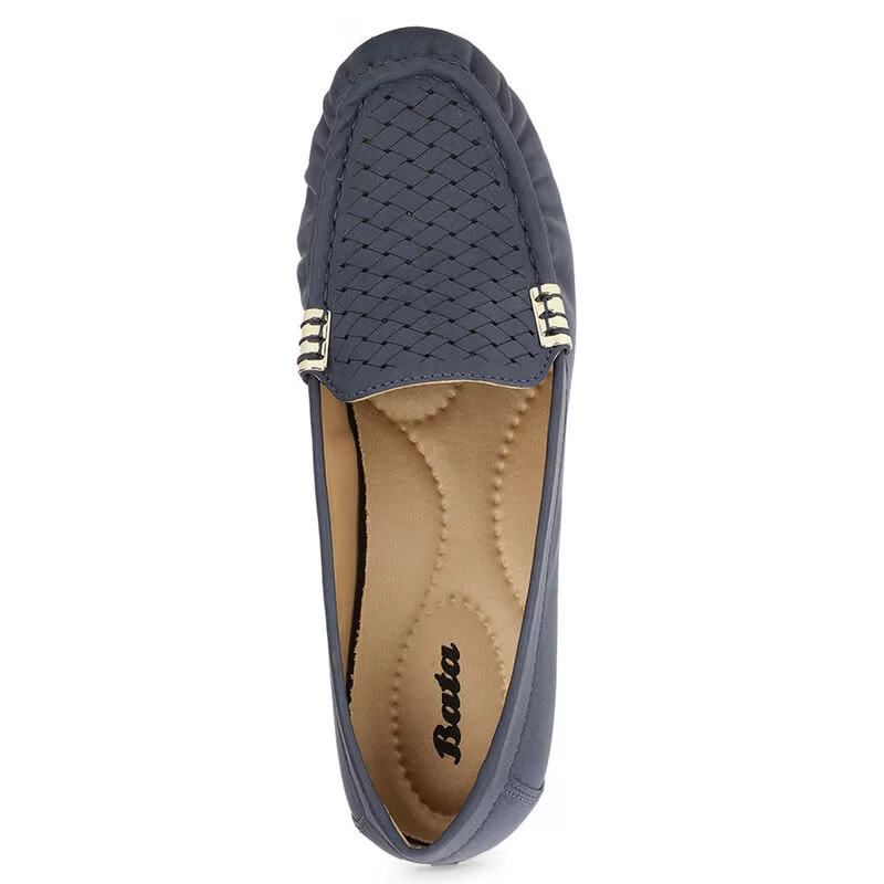 Bata Navy Ballerina For Women 5 Bata Navy Ballerina For Women - Image 5