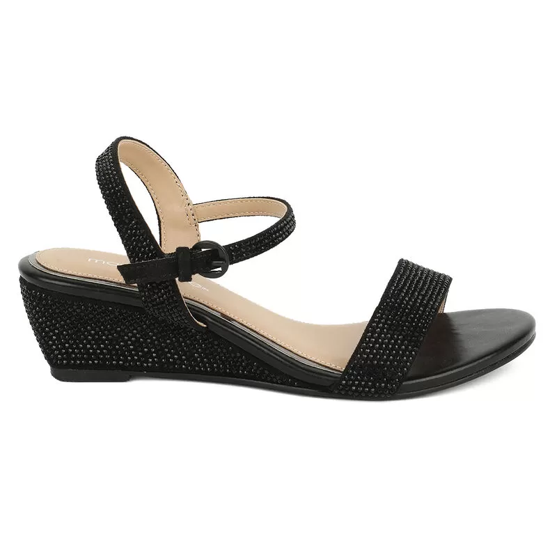 Marie Claire Black Sandal For Women 1 Marie Claire Black Sandal For Women