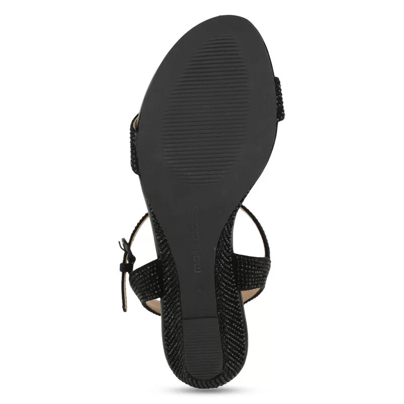 Marie Claire Black Sandal For Women 6 Marie Claire Black Sandal For Women - Image 6